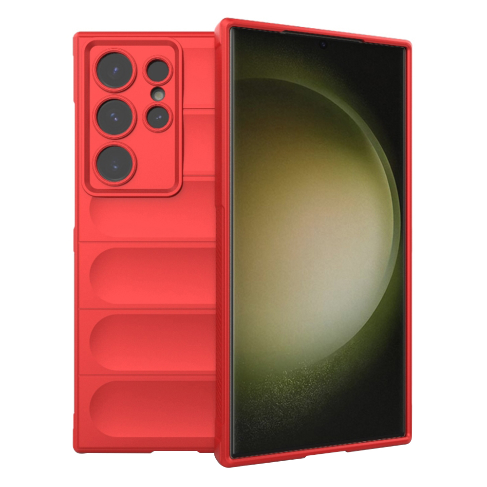 Techsuit Magic Shield – puzdro na Samsung Galaxy S23 Ultra – červený KF2322499
