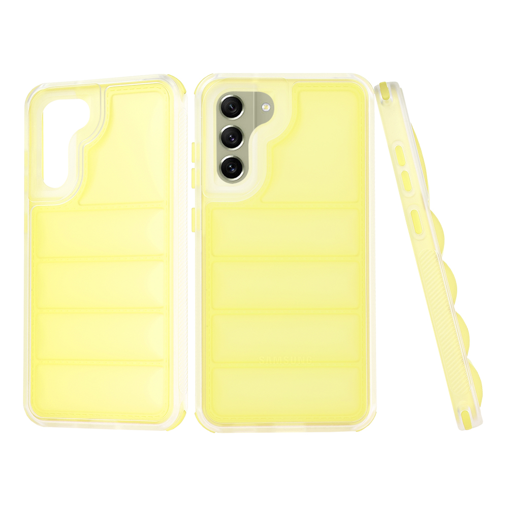 Techsuit Wave Shield – puzdro na Samsung Galaxy S21 FE 5G – žltý KF2325844