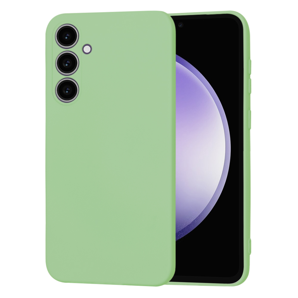 Techsuit SoftFlex – puzdro na Samsung Galaxy S23 FE – mätovozelený KF2329489