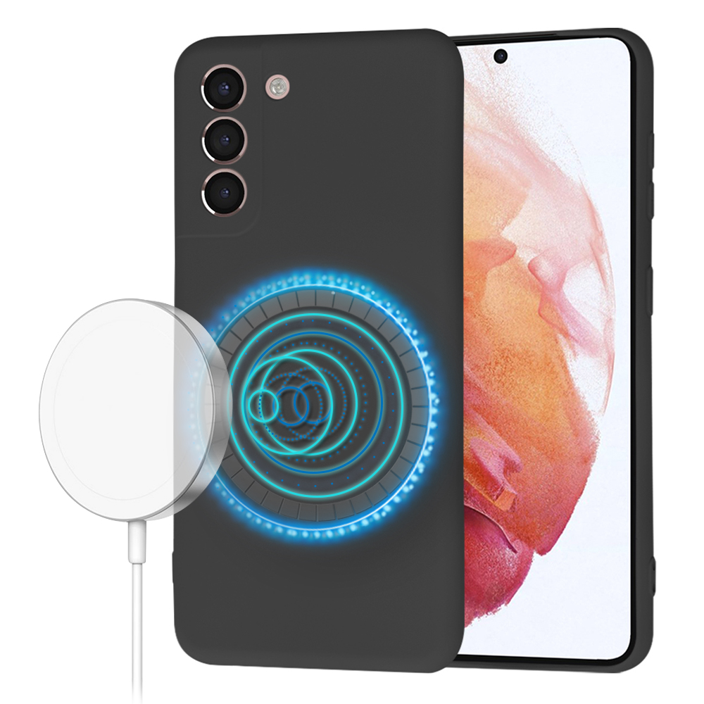 Techsuit SoftFlex MagSafe – puzdro na Samsung Galaxy S21 5G – čierny KF2336739