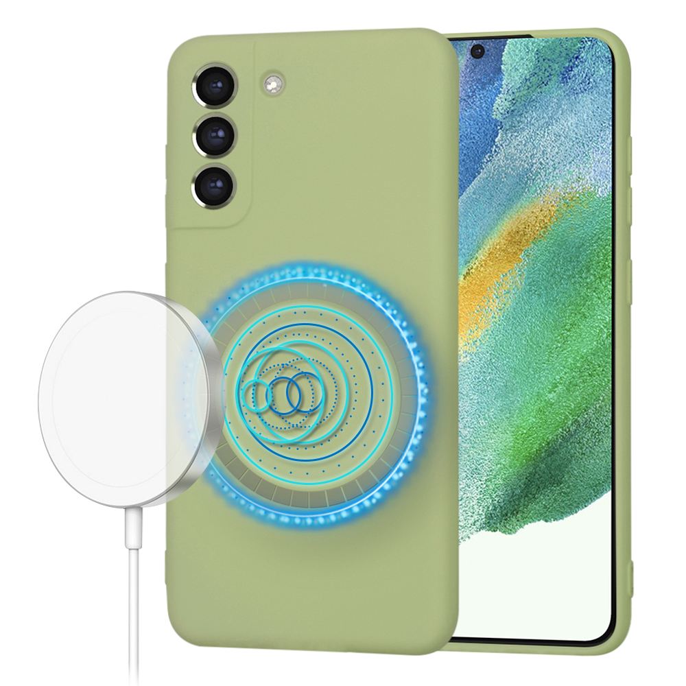 Techsuit SoftFlex MagSafe – puzdro na Samsung Galaxy S21 FE 5G – matcha KF2336756