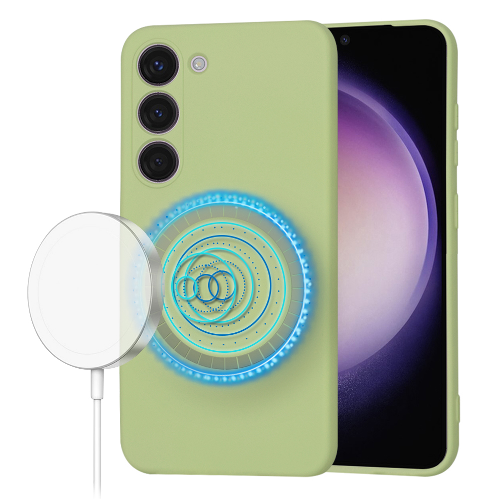 Techsuit SoftFlex MagSafe – puzdro na Samsung Galaxy S23 – matcha KF2336772