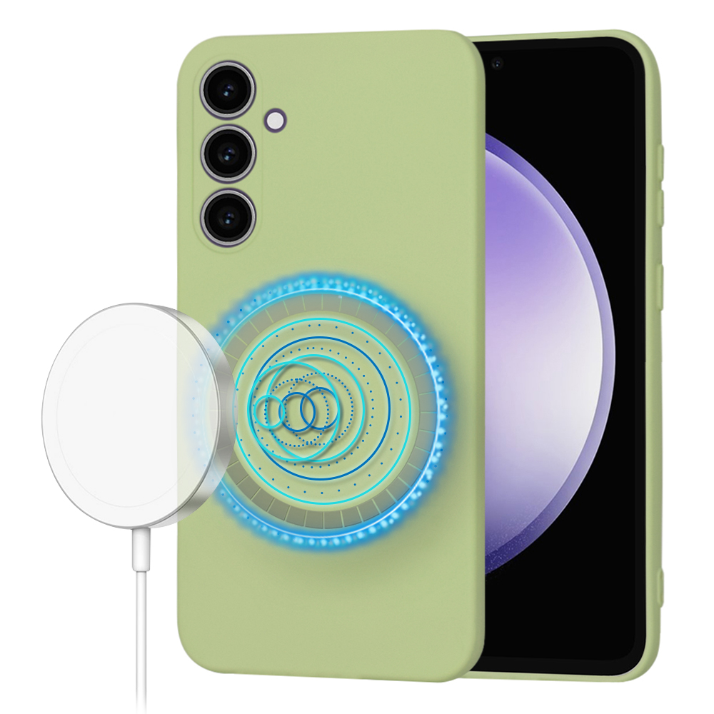 Techsuit SoftFlex MagSafe – puzdro na Samsung Galaxy S23 FE – matcha KF2336804