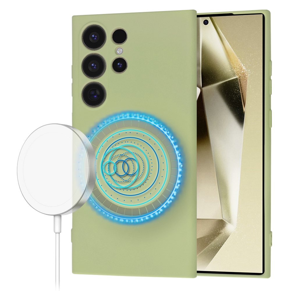 Techsuit SoftFlex MagSafe – puzdro na Samsung Galaxy S24 Ultra – matcha KF2336812