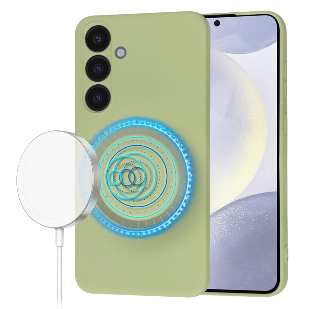 Techsuit SoftFlex MagSafe – puzdro na Samsung Galaxy S24 Plus – matcha KF2336820