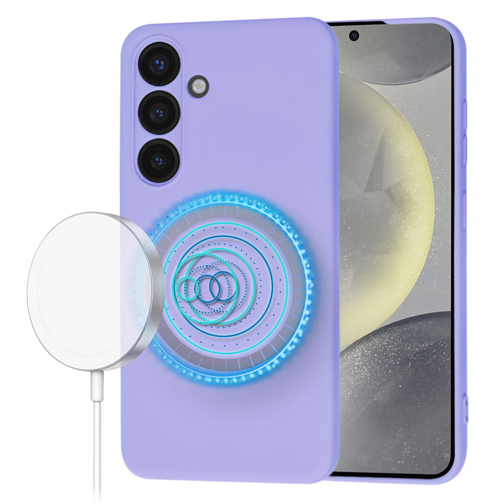 Techsuit SoftFlex MagSafe – puzdro na Samsung Galaxy S24 – svetlofialový KF2336833