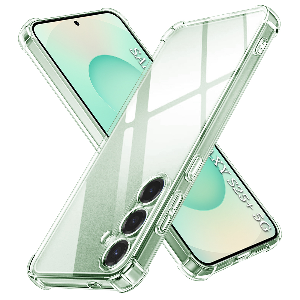 Techsuit Shockproof Clear Silicone – puzdro na Samsung Galaxy S25 Plus – priehľadný KF2339267