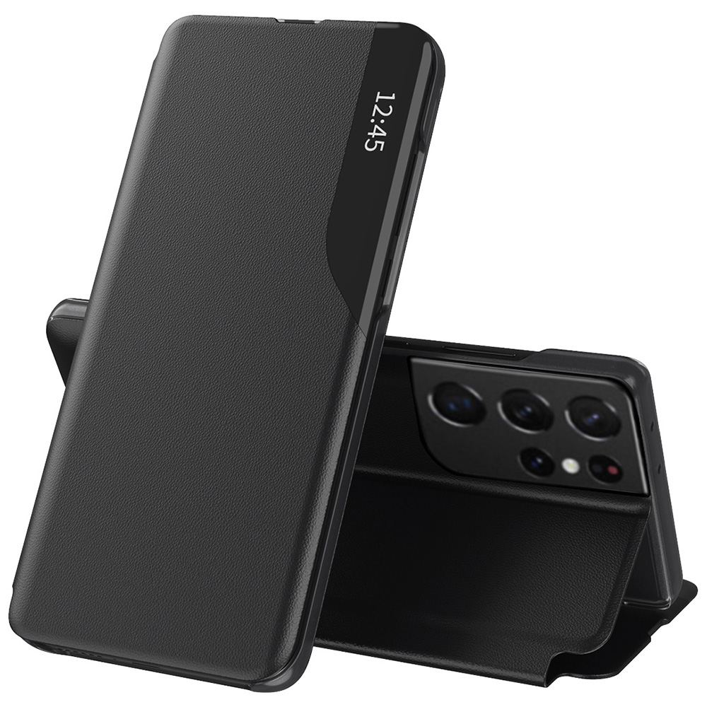 Techsuit eFold Series – puzdro na Samsung Galaxy S21 Ultra – čierny KF233001