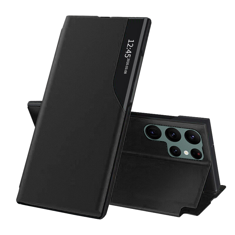 Techsuit eFold Series – puzdro na Samsung Galaxy S22 Ultra – čierny KF238223