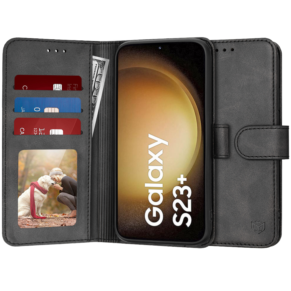 Techsuit Diary Book – puzdro na Samsung Galaxy S23 Plus – čierny KF2321260