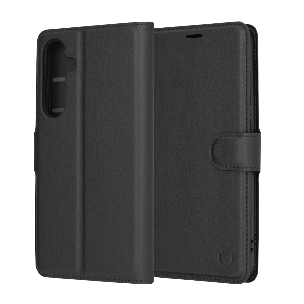 Techsuit Leather Folio – puzdro na Samsung Galaxy S24 Plus – čierny KF2323561