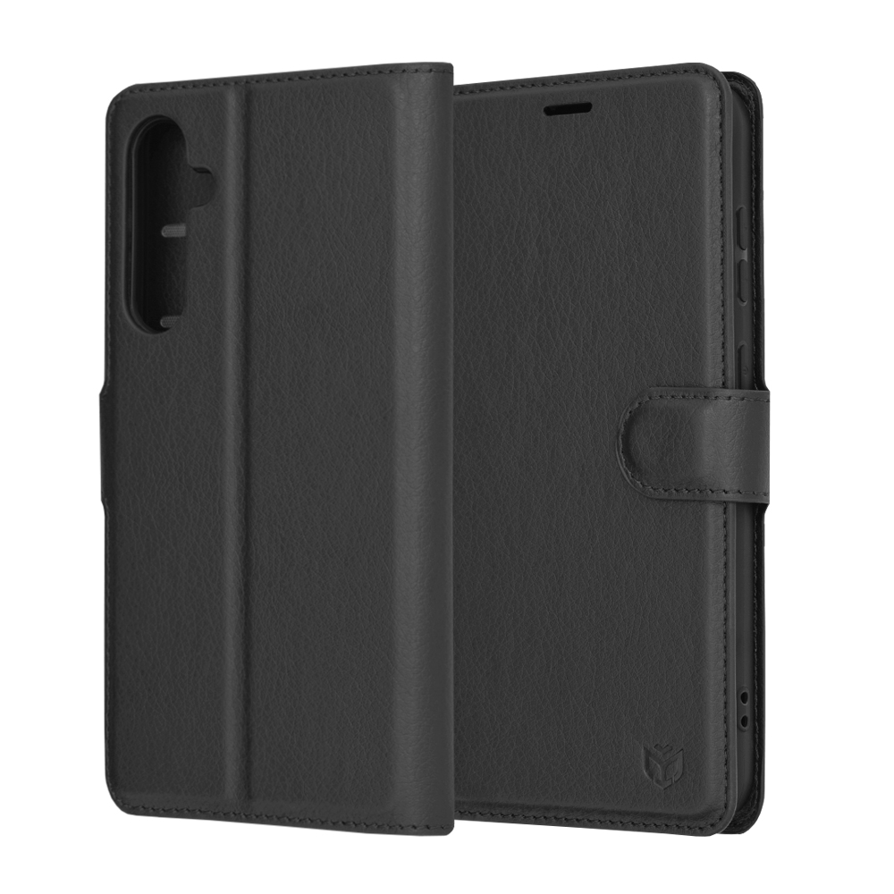 Techsuit Leather Folio – puzdro na Samsung Galaxy S23 FE – čierny KF2323661