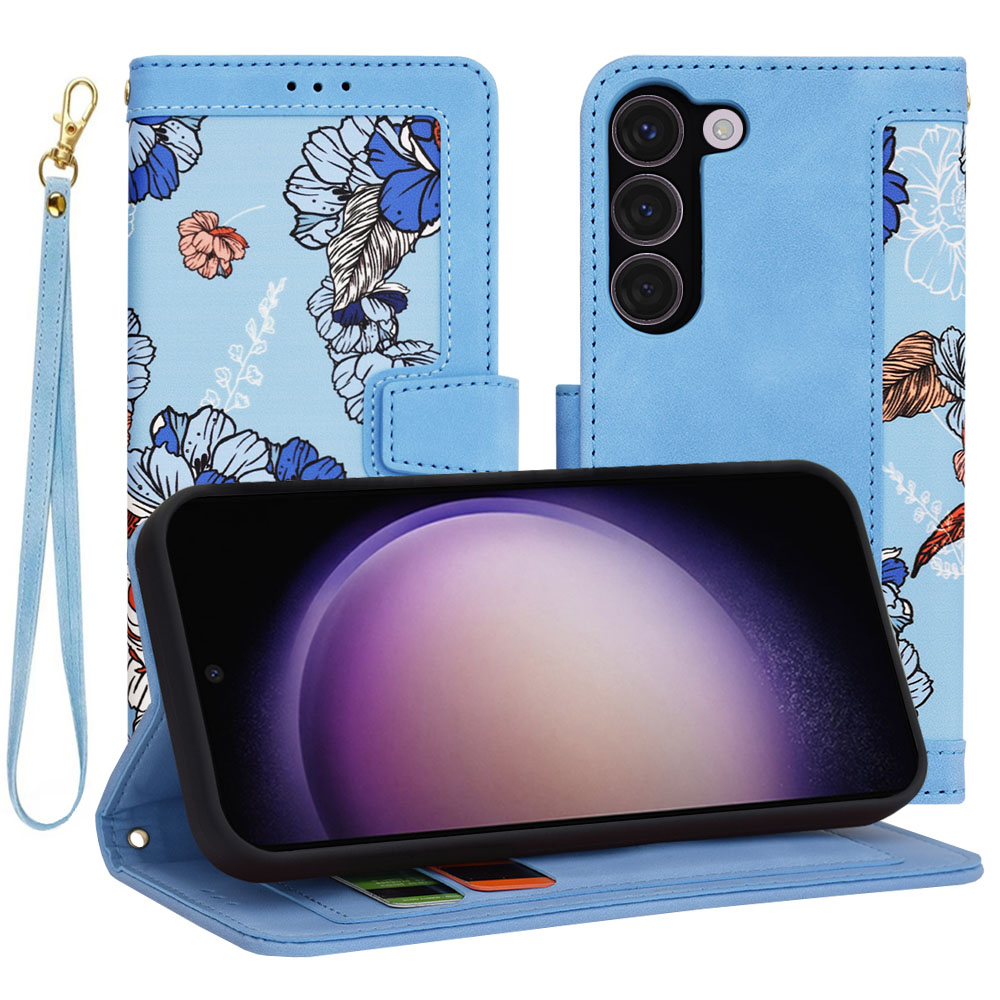Techsuit FlipCraft – puzdro na Samsung Galaxy S23 – Vibrant Blue KF2328516