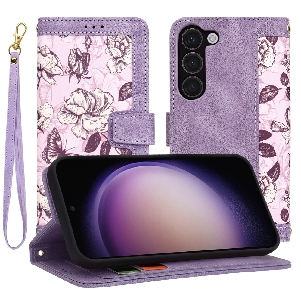 Techsuit FlipCraft – puzdro na Samsung Galaxy S23 – Mysterious Purple KF2328517