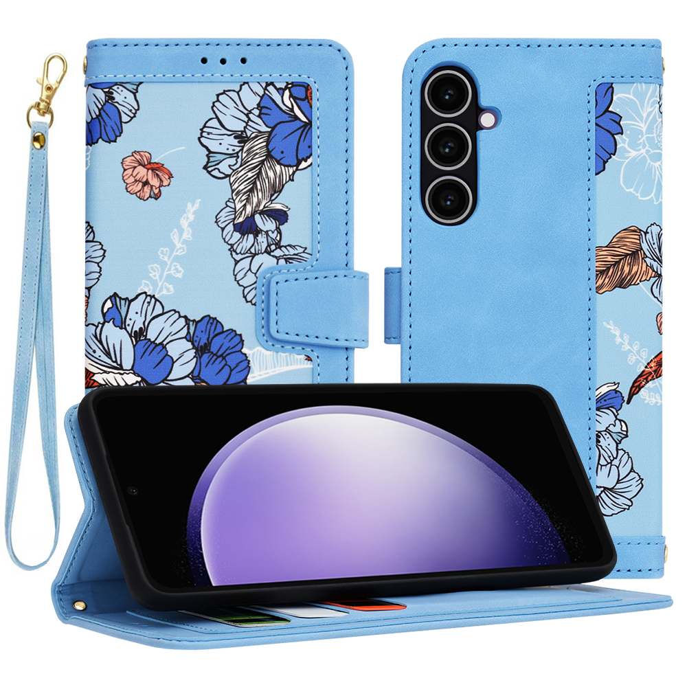 Techsuit FlipCraft – puzdro na Samsung Galaxy S23 FE – Vibrant Blue KF2328600