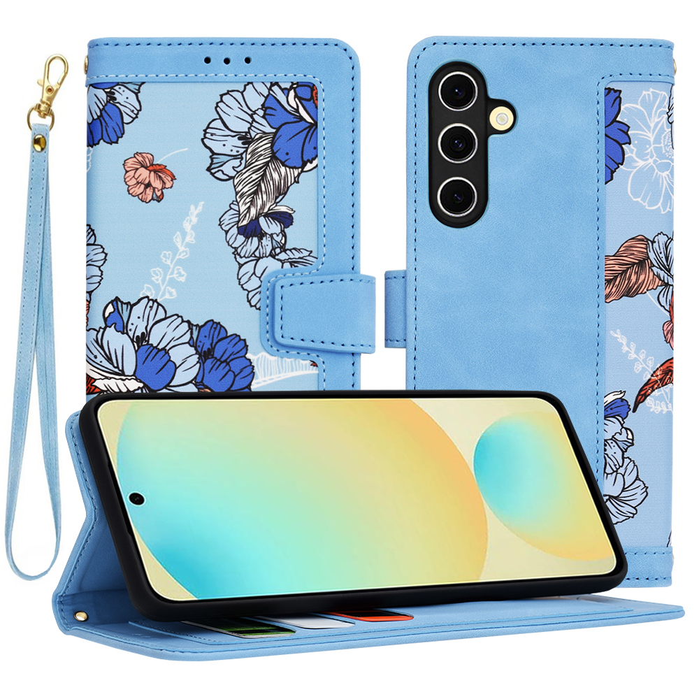 Techsuit FlipCraft – puzdro na Samsung Galaxy S24 FE – Vibrant Blue KF2332307