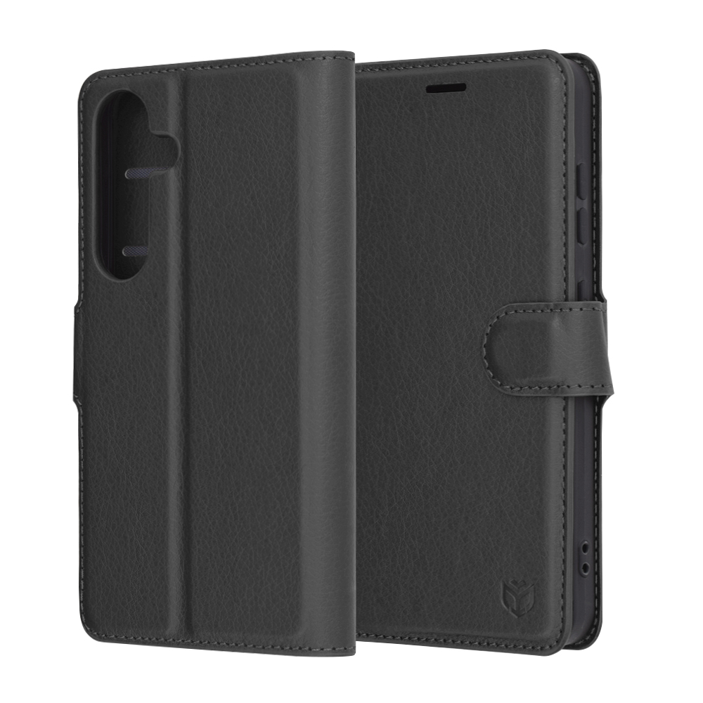 Techsuit Leather Folio – puzdro na Samsung Galaxy S25 – čierny KF2339236