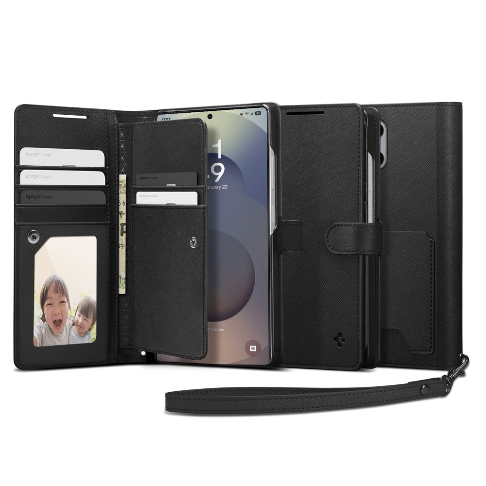 Spigen Wallet S puzdro na Samsung Galaxy S25 Ultra – čierne KF2346341