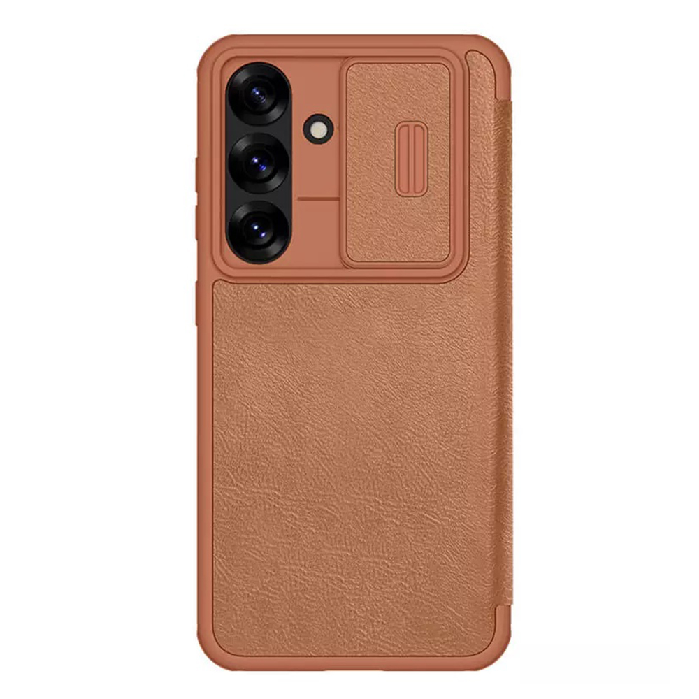 Nillkin Qin Pro Leather Case puzdro na Samsung Galaxy S25 Plus – hnedé KF2346178