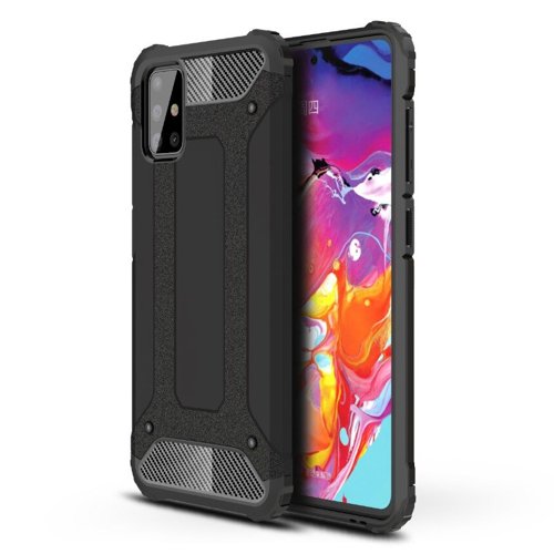 Techsuit Hybrid Armor – puzdro na Samsung Galaxy A71 4G – čierny KF231193