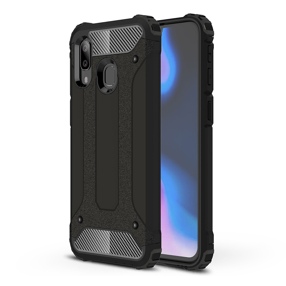 Techsuit Hybrid Armor – puzdro na Samsung Galaxy A40 – čierny KF231188