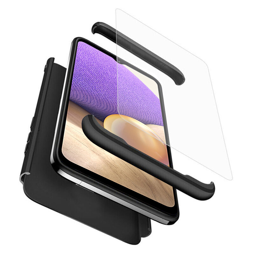 GKK 360 Case + Screen Protector puzdro na Samsung Galaxy A32 5G – čierne KF236773