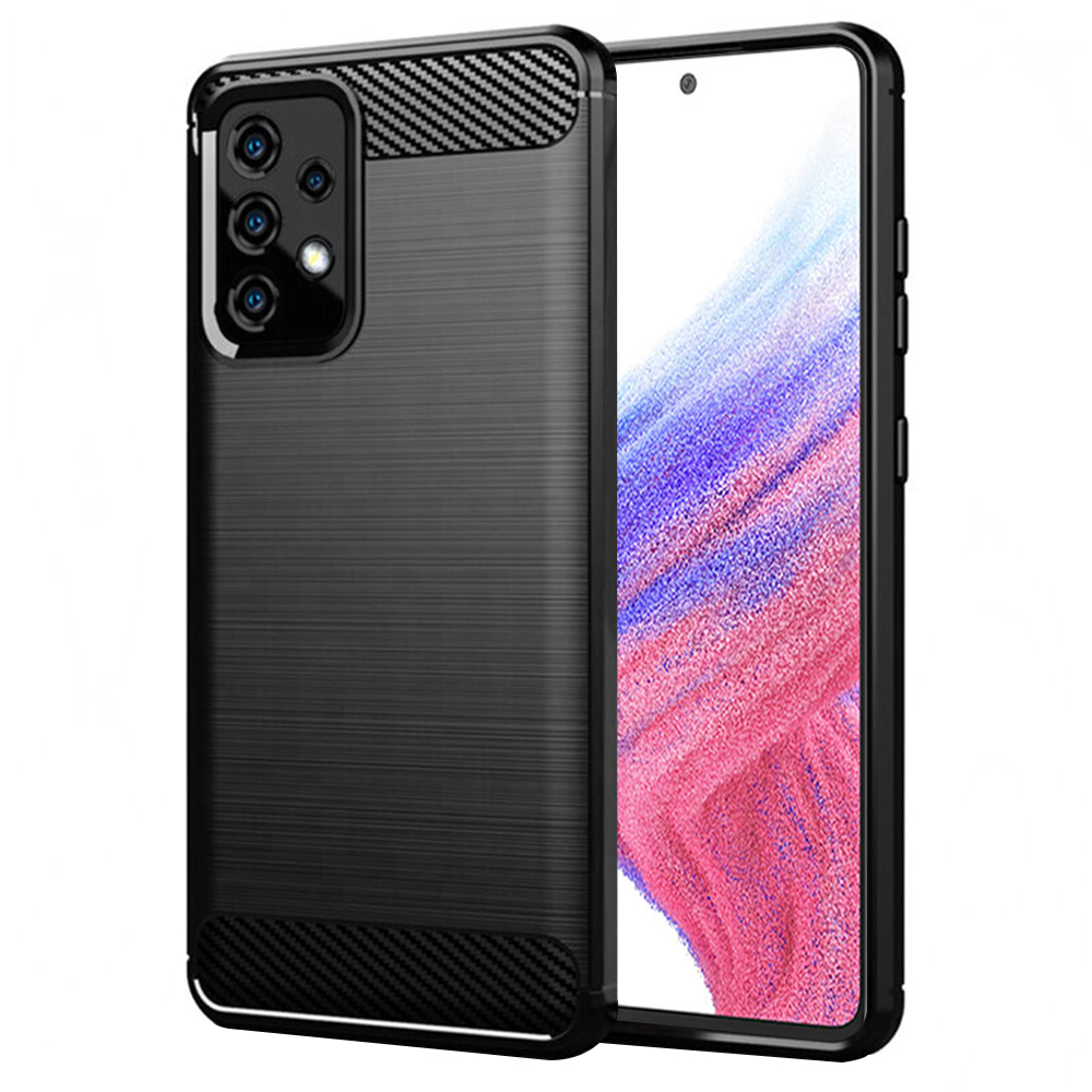 Techsuit Carbon Silicone kryt na Samsung Galaxy A53 5G – čierny KF237600