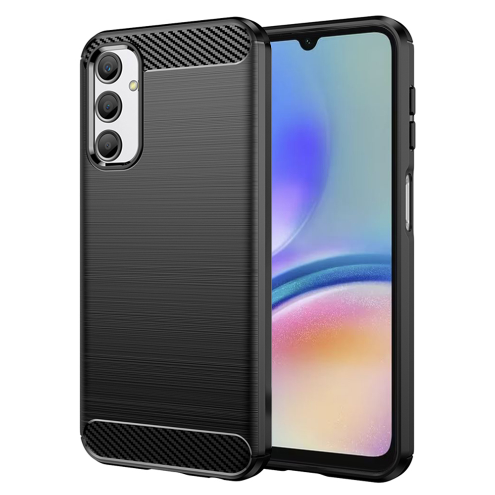 Techsuit Carbon Silicone kryt na Samsung Galaxy A05s – čierny KF2314829