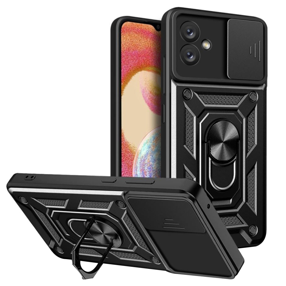 Techsuit CamShield Series kryt na Samsung Galaxy A04e / M04 – čierny KF2315374