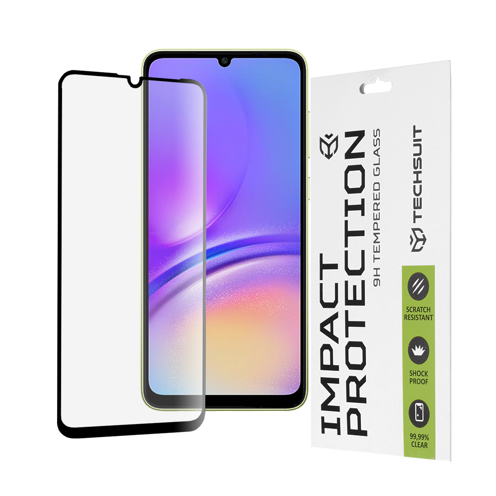 Techsuit 111D Full Cover / Full Glue Glass ochranné sklo na Samsung Galaxy A05 / A05s – čierne KF2315568