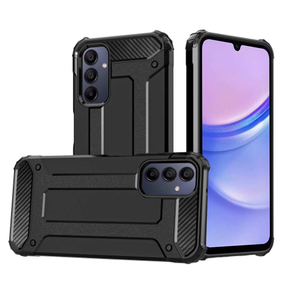 Techsuit Hybrid Armor – puzdro na Samsung Galaxy A15 4G / A15 5G – čierny KF2317376
