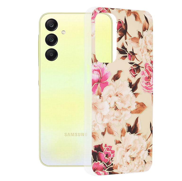 Techsuit Marble Series – puzdro na Samsung Galaxy A25 5G – Mary Berry Nude KF2317710