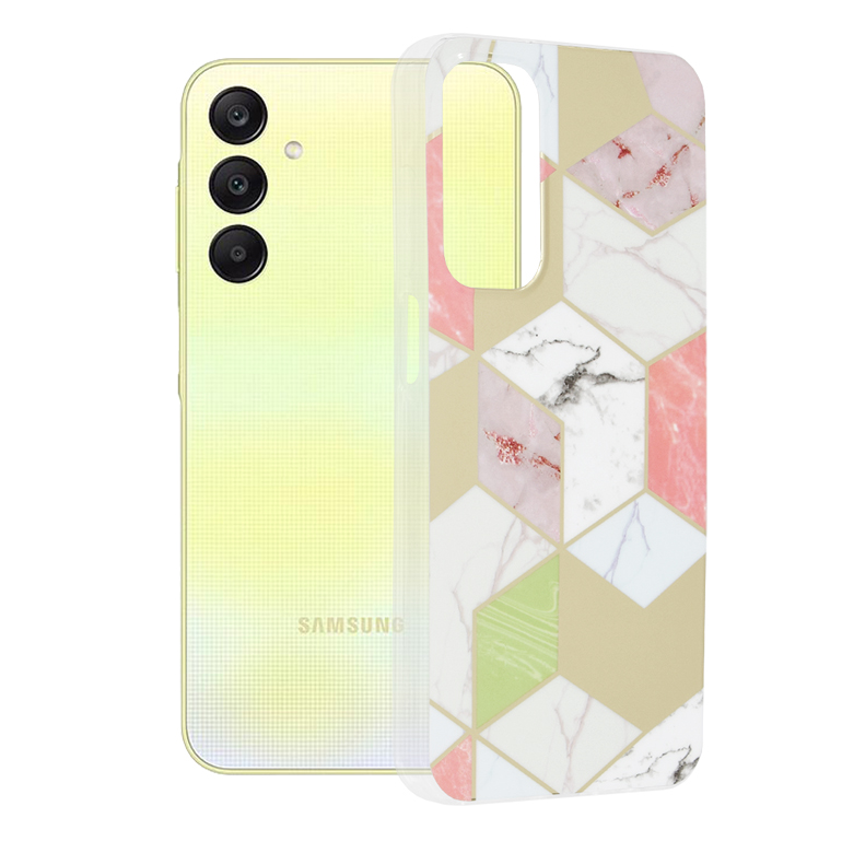 Techsuit Marble Series – puzdro na Samsung Galaxy A25 5G – Purple Hex KF2317712