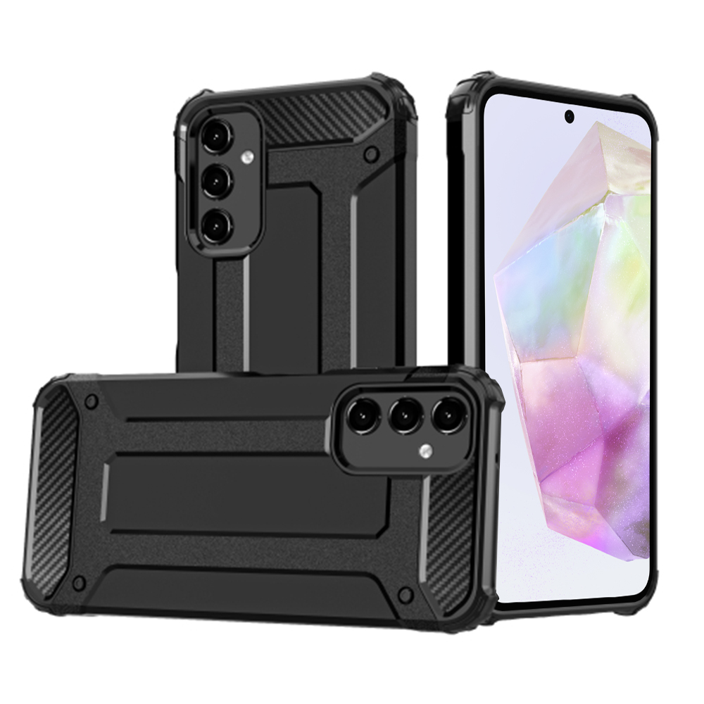 Techsuit Hybrid Armor – puzdro na Samsung Galaxy A35 5G – čierny KF2317745