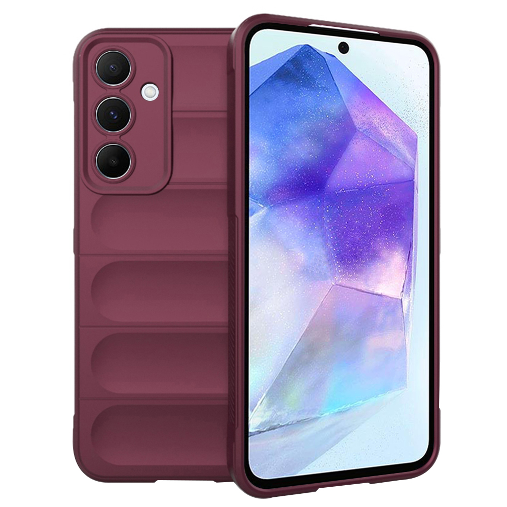 Techsuit Magic Shield – puzdro na Samsung Galaxy A55 5G – bordový KF2323131