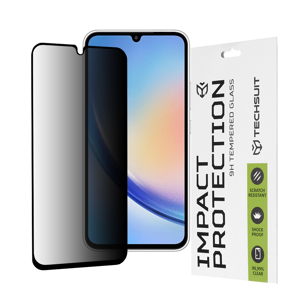 Techsuit 111D Privacy Full Glue ochranné sklo na Samsung Galaxy A34 5G – čierne KF2323465