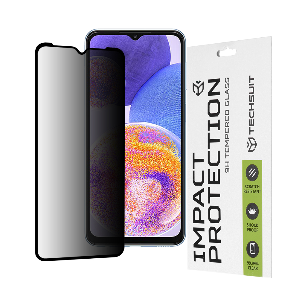 Techsuit 111D Privacy Full Glue ochranné sklo na Samsung Galaxy A23 4G / A23 5G / M23 / F23 / M33 / A13 4G / M13 / F13 – čierne KF2323467