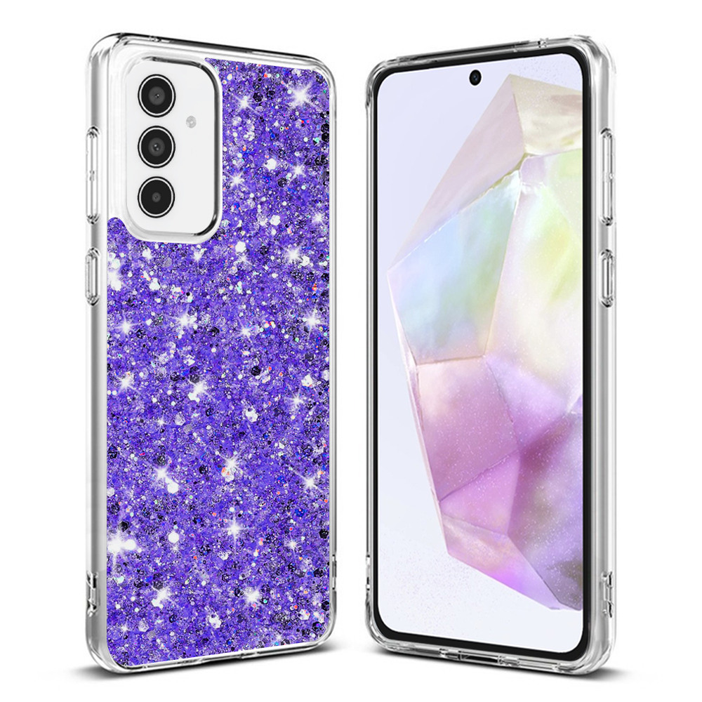 Techsuit Sparkly Glitter – puzdro na Samsung Galaxy A35 5G – fialový KF2324045