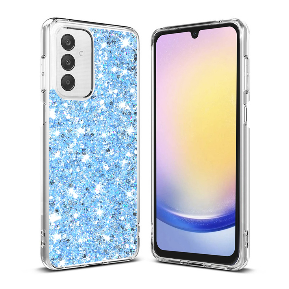 Techsuit Sparkly Glitter – puzdro na Samsung Galaxy A25 5G – modrý KF2324069