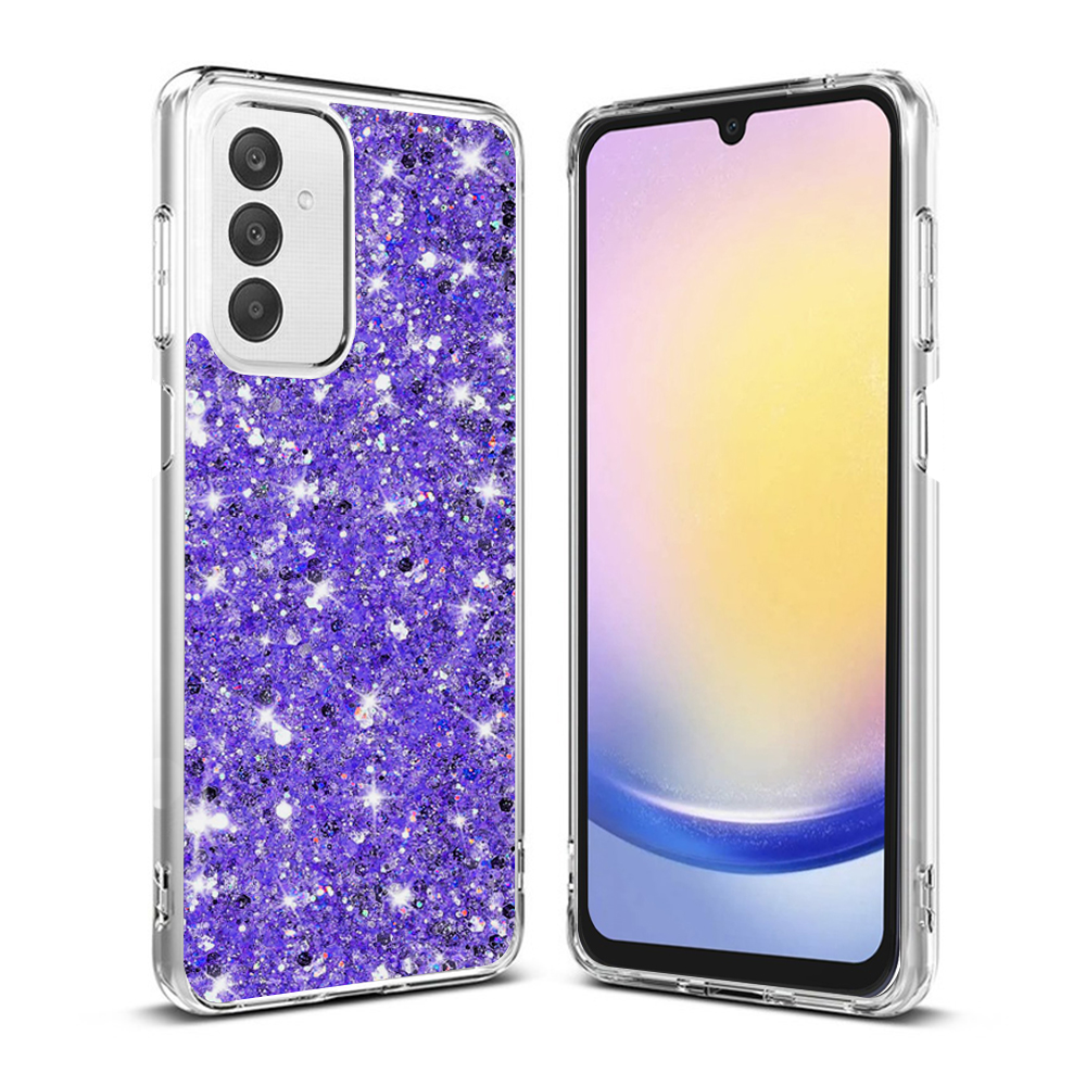 Techsuit Sparkly Glitter – puzdro na Samsung Galaxy A25 5G – fialový KF2324070