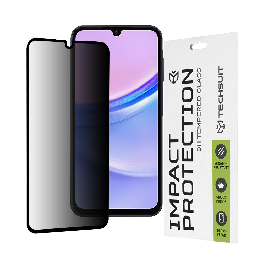 Techsuit 111D Privacy Full Glue ochranné sklo na Samsung Galaxy A15 4G / A15 5G / M15 – čierne KF2325440