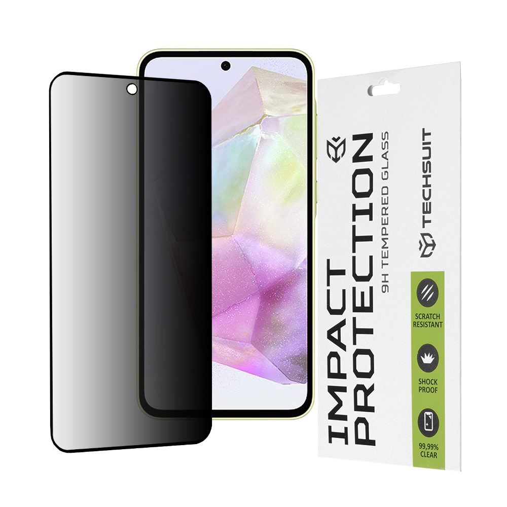 Techsuit 111D Privacy Full Glue ochranné sklo na Samsung Galaxy A35 5G / A55 5G / M35 – čierne KF2325441