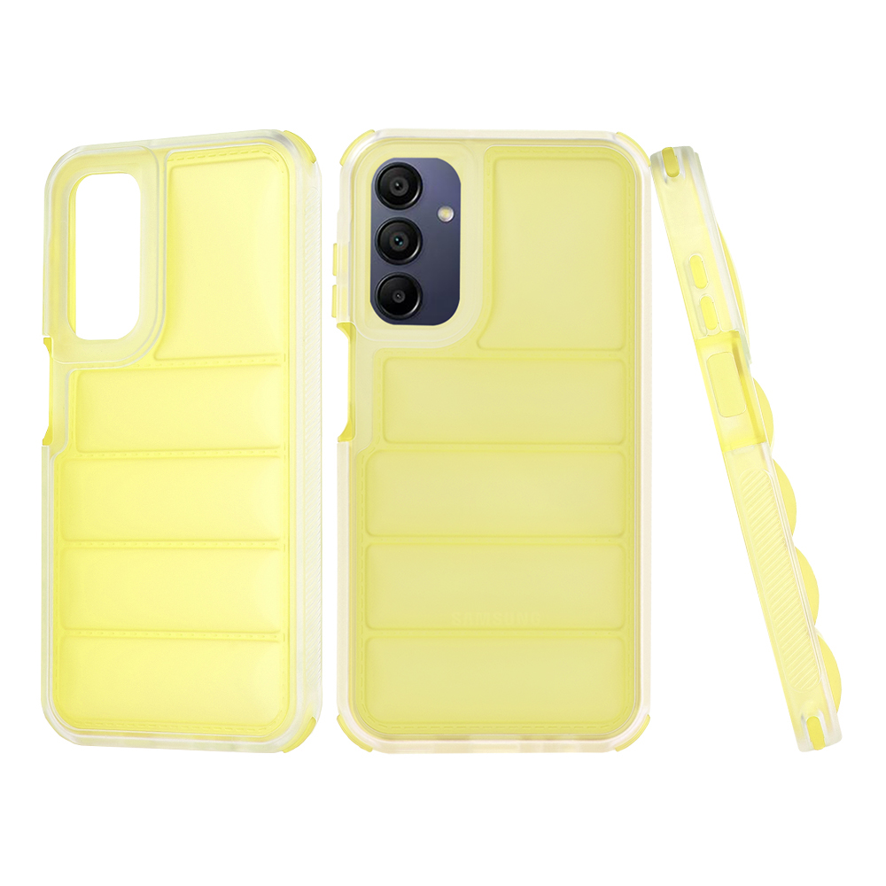 Techsuit Wave Shield – puzdro na Samsung Galaxy A15 4G / A15 5G – žltý KF2325806