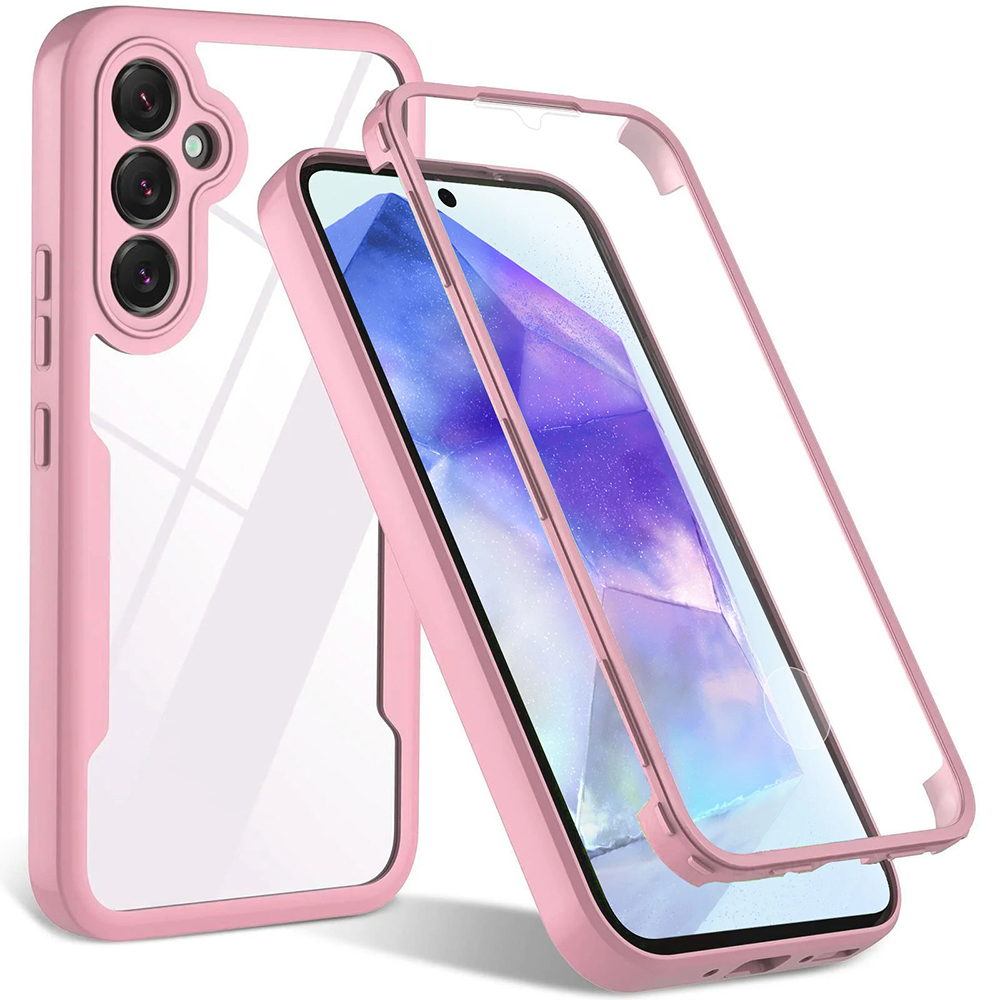Techsuit ColorVerse 360 – ochrana obrazovky + puzdro na Samsung Galaxy A54 – ružový KF2326762