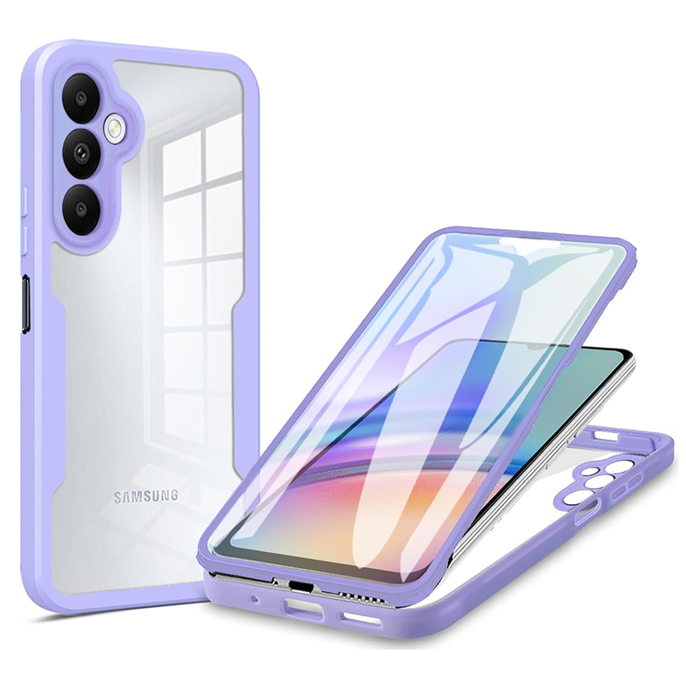 Techsuit ColorVerse 360 – ochrana obrazovky + puzdro na Samsung Galaxy A34 5G – fialový KF2326768