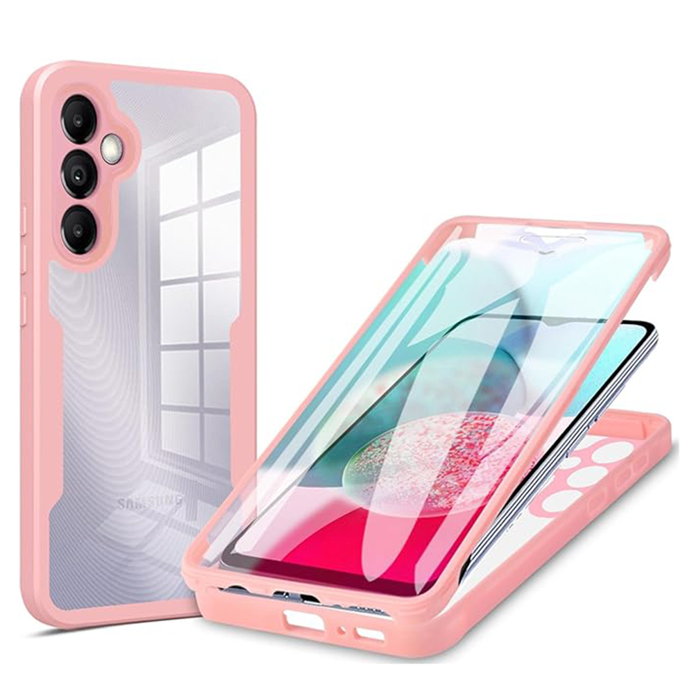 Techsuit ColorVerse 360 – ochrana obrazovky + puzdro na Samsung Galaxy A14 4G / A14 5G – ružový KF2326770