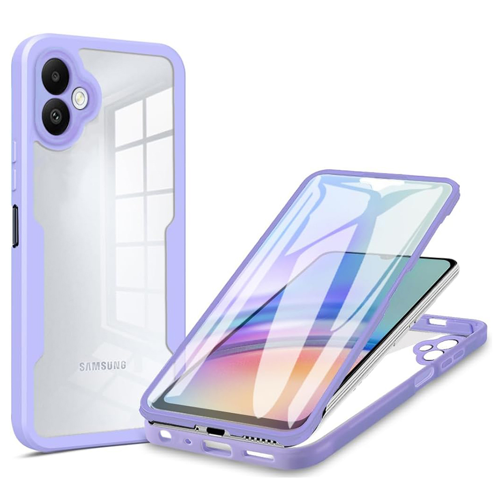 Techsuit ColorVerse 360 – ochrana obrazovky + puzdro na Samsung Galaxy A05 – fialový KF2326780