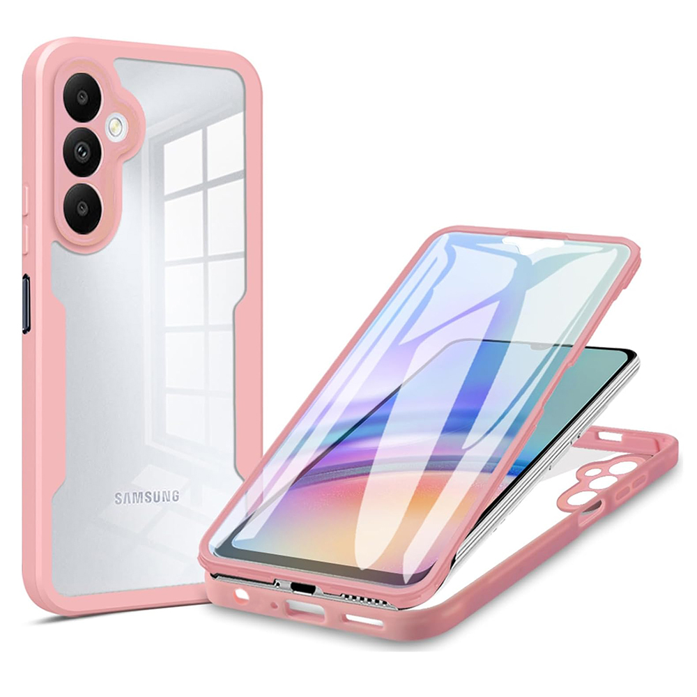 Techsuit ColorVerse 360 – ochrana obrazovky + puzdro na Samsung Galaxy A15 4G / A15 5G – ružový KF2326786
