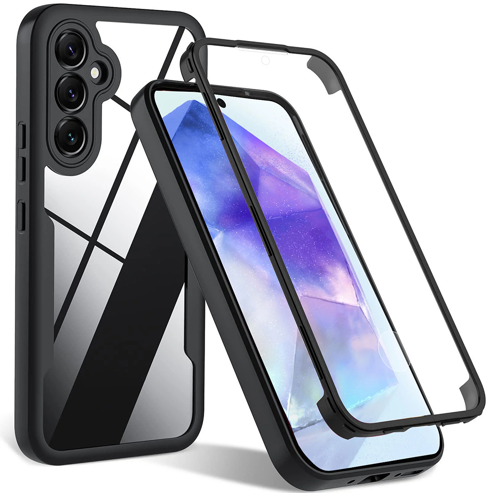 Techsuit ColorVerse 360 – ochrana obrazovky + puzdro na Samsung Galaxy A35 5G – čierny KF2326801