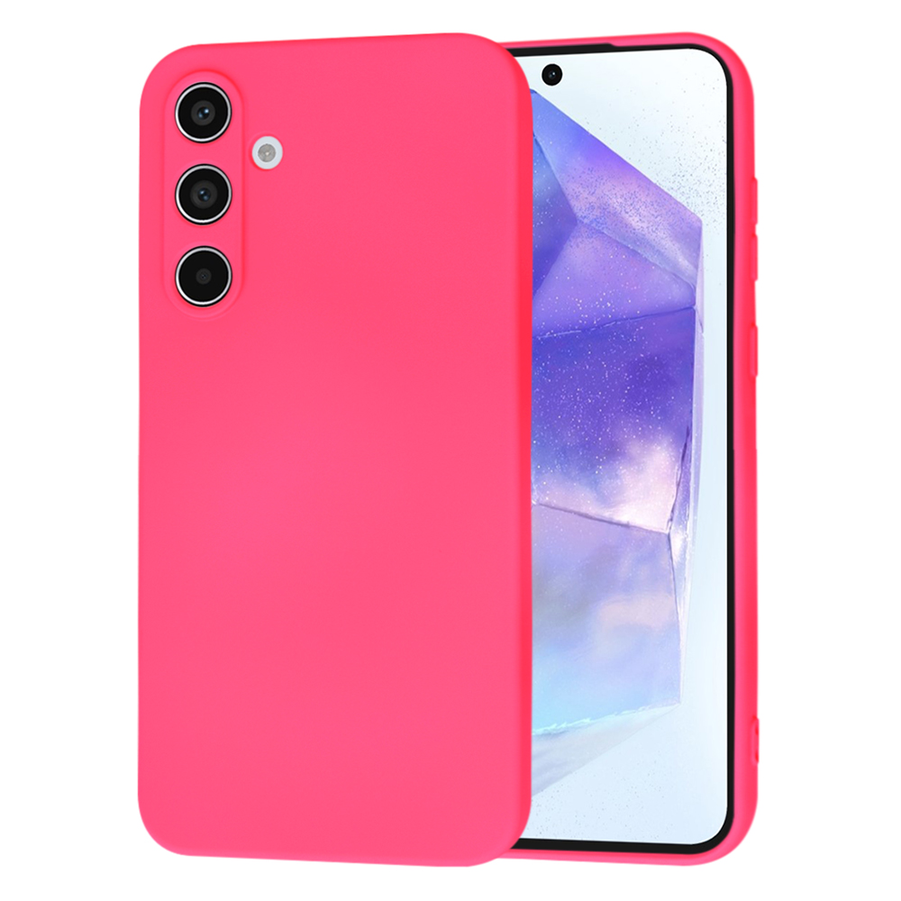 Techsuit SoftFlex – puzdro na Samsung Galaxy A55 5G – hot pink KF2329029